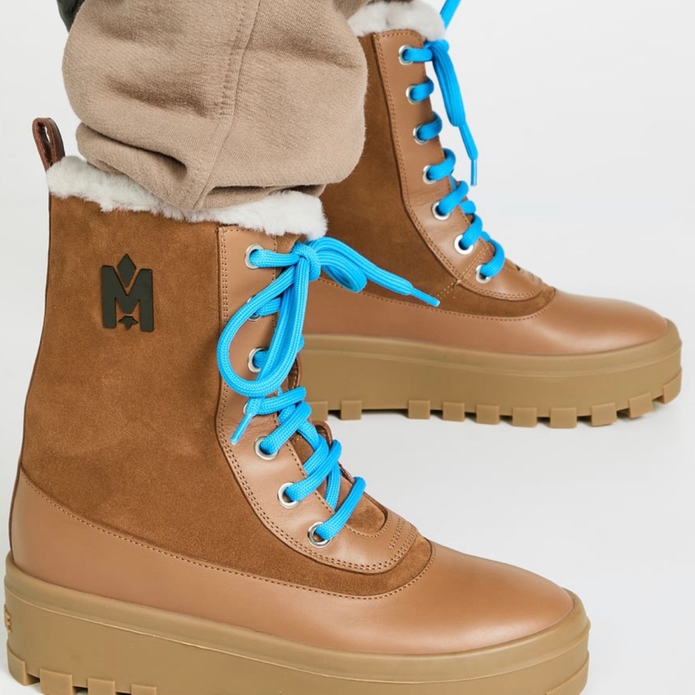 Mackage Lug sole Boots in Cognac